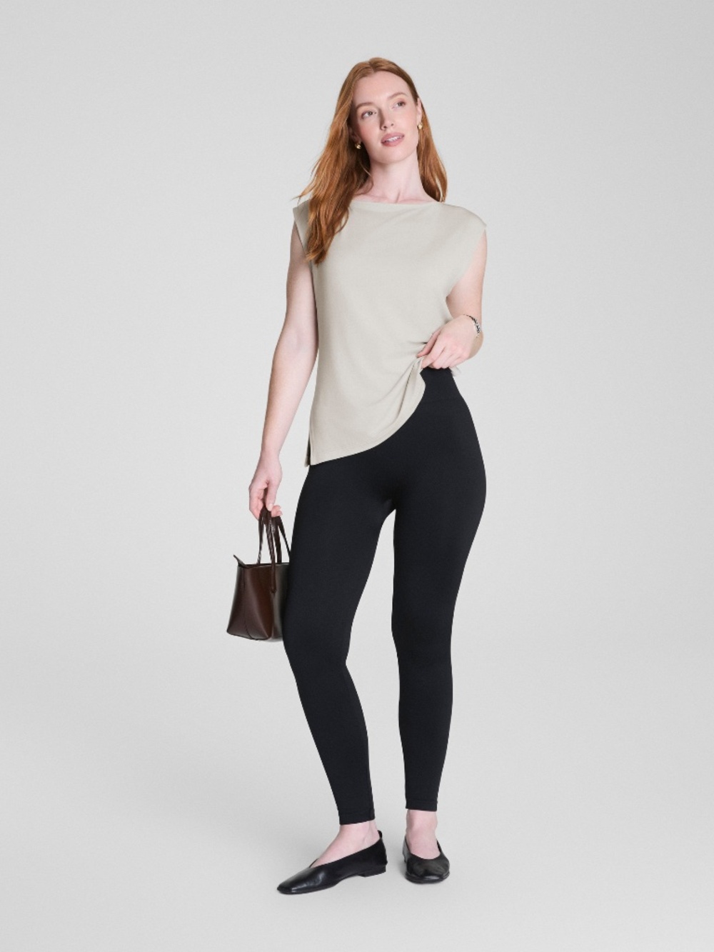 SPANXshape® Ribbed Knit Legging - Picture 3 of 5